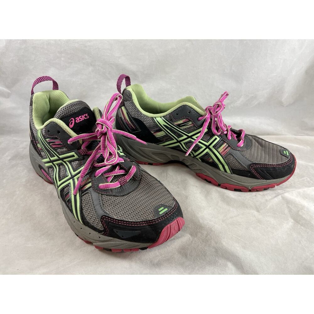 ASICS Gel Venture 5 Athletic Shoes Womens US Size 9.5 Bright Neon Trail Running